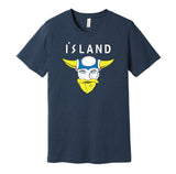 team iceland d2 mighty ducks retro throwback navy shirt