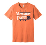 mcmahon payton bears retro throwback orange shirt