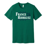 ty france j-rod rodriguez 2024 seattle mariners fan green shirt