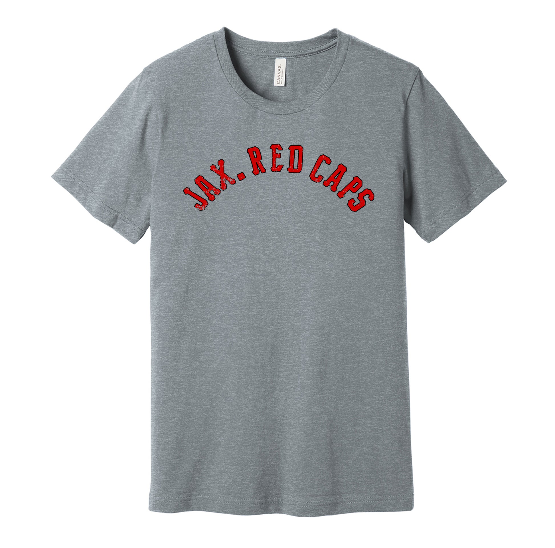 jax red caps jacksonville negro league grey tshirt