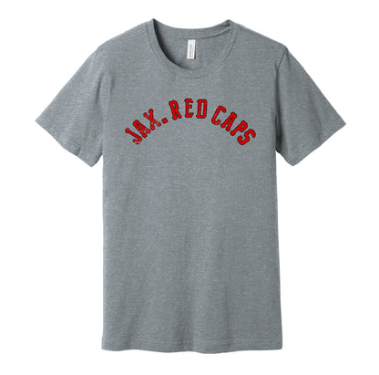 jax red caps jacksonville negro league grey tshirt