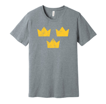 team sweden olympic hockey kronor crowns grey shirt
