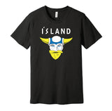 team iceland d2 mighty ducks retro throwback black shirt
