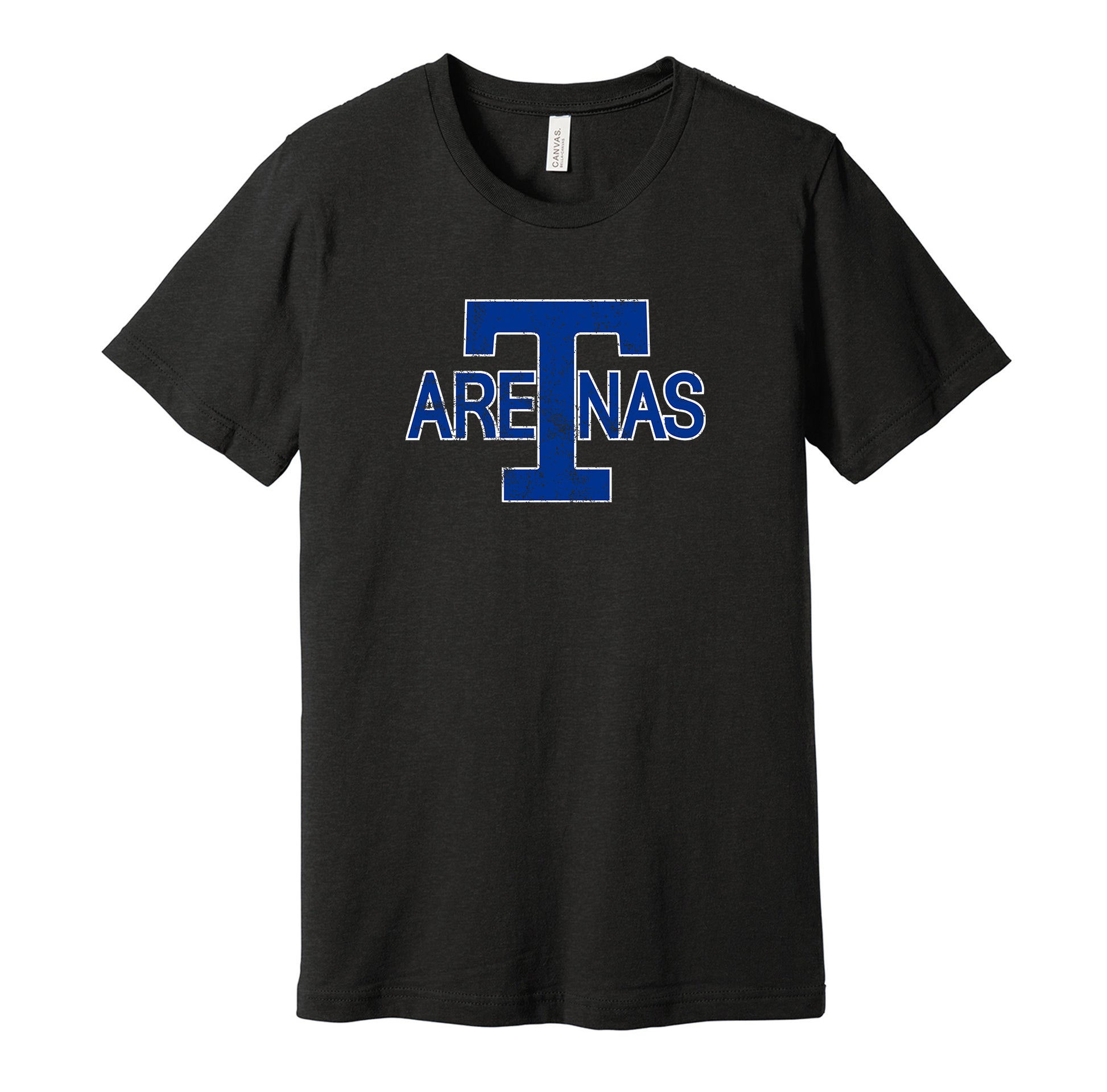 toronto arenas distressed logo retro throwback black shirt