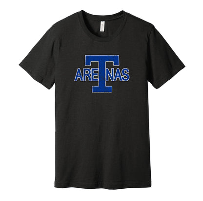 toronto arenas distressed logo retro throwback black shirt