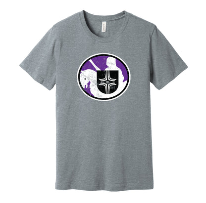 cleveland crusaders wha hockey retro throwback grey shirt