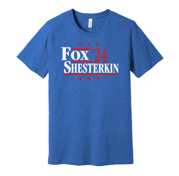 adam fox igor shesterkin 2024 for president rangers fan blue shirt