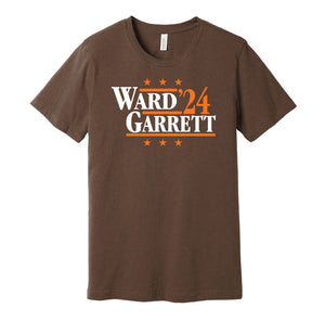denzel ward myles garrett for president 2024 browns fan brown shirt