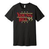 steve young and jerry rice 49ers fan retro black tshirt