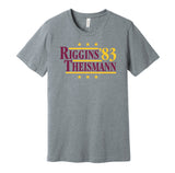 riggins theismann 1983 retro throwback grey tshirt
