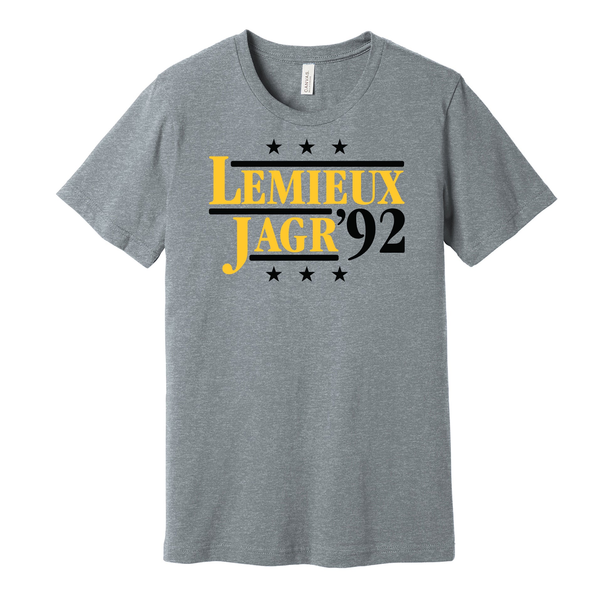 lemieux jagr penguins retro throwback grey shirt