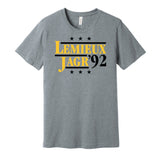 lemieux jagr penguins retro throwback grey shirt