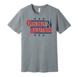 ovechkin backstrom 2024 election retro capitals fan grey shirt