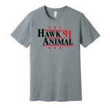 hawk animal 1991 road warriors wrestling fan grey shirt