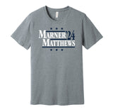 marner matthews for president 2024 maple leafs fan grey shirt