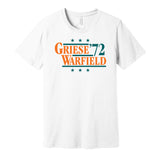 griese warfield 1972 dolphins retro throwback white tshirt