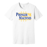 pronger macinnis 1998 blues retro throwback white tshirt