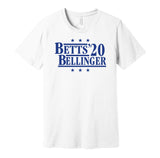 betts bellinger 2020 dodgers retro throwback white shirt