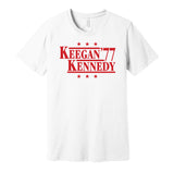 kev keegan ray kennedy 1977 liverpool lfc retro white shirt