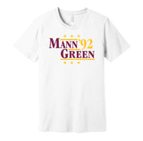 mann green 1992 redskins retro throwback white tshirt
