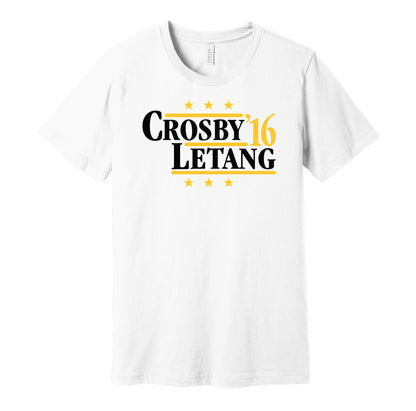 crosby letang penguins retro throwback white tshirt