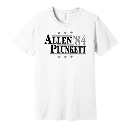 allen plunkett 1984 raiders retro throwback white tshirt