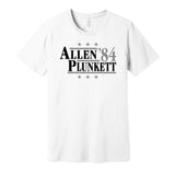 allen plunkett 1984 raiders retro throwback white tshirt