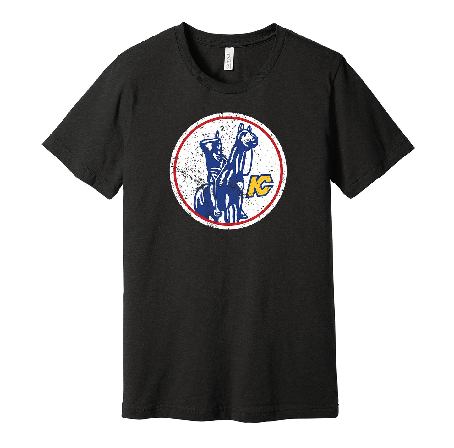 kansas city scouts hockey retro throwback black shirt