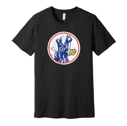 kansas city scouts hockey retro throwback black shirt