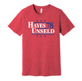 hayes unseld 1978 bullets retro throwback red tshirt
