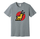 michigan stags wha hockey retro throwback grey shirt