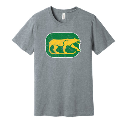 chicago cougars WHA retro throwback grey shirt