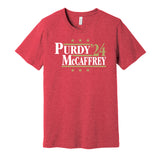 brock purdy mccaffrey 2024 SF san francisco 49ers playoffs red shirt