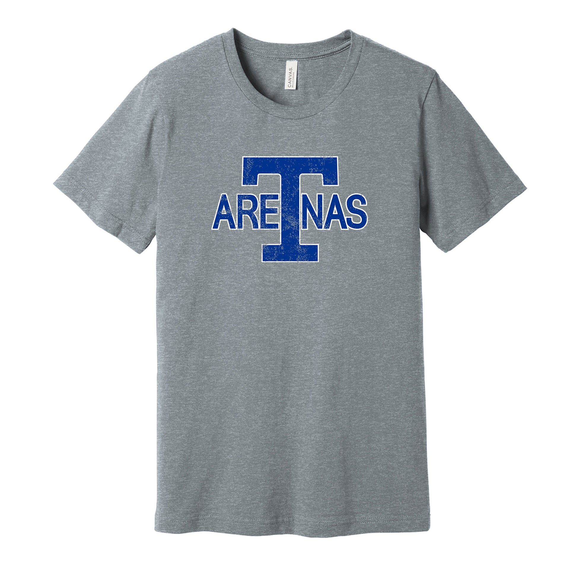 toronto arenas distressed logo retro throwback grey shirt