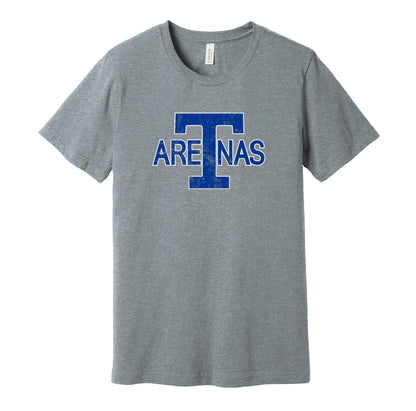 toronto arenas distressed logo retro throwback grey shirt