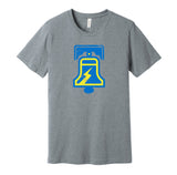 philadelphia bell football wfl retro throwback grey shirt