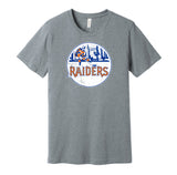 new york raiders wha retro throwback grey shirt