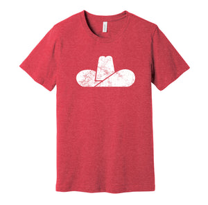 calgary cowboys wha hockey retro throwback red shirt