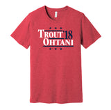 mike trout shohei ohtani 2018 los angeles angels throwback red shirt