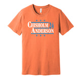 jazz chisholm anderson 2024 miami marlins orange shirt