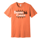 brooks cakes jim palmer orioles 1966 retro throwback orange shirt