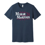 makar mackinnon for president 2024 colorado avalanche navy shirt