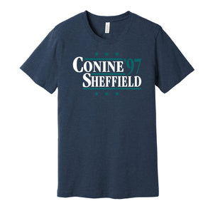 conine sheffield marlins retro throwback navy tshirt
