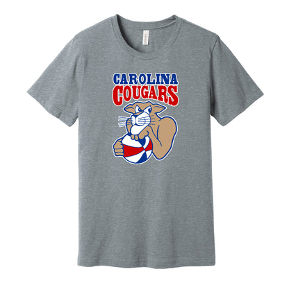 carolina cougars aba retro throwback grey shirt