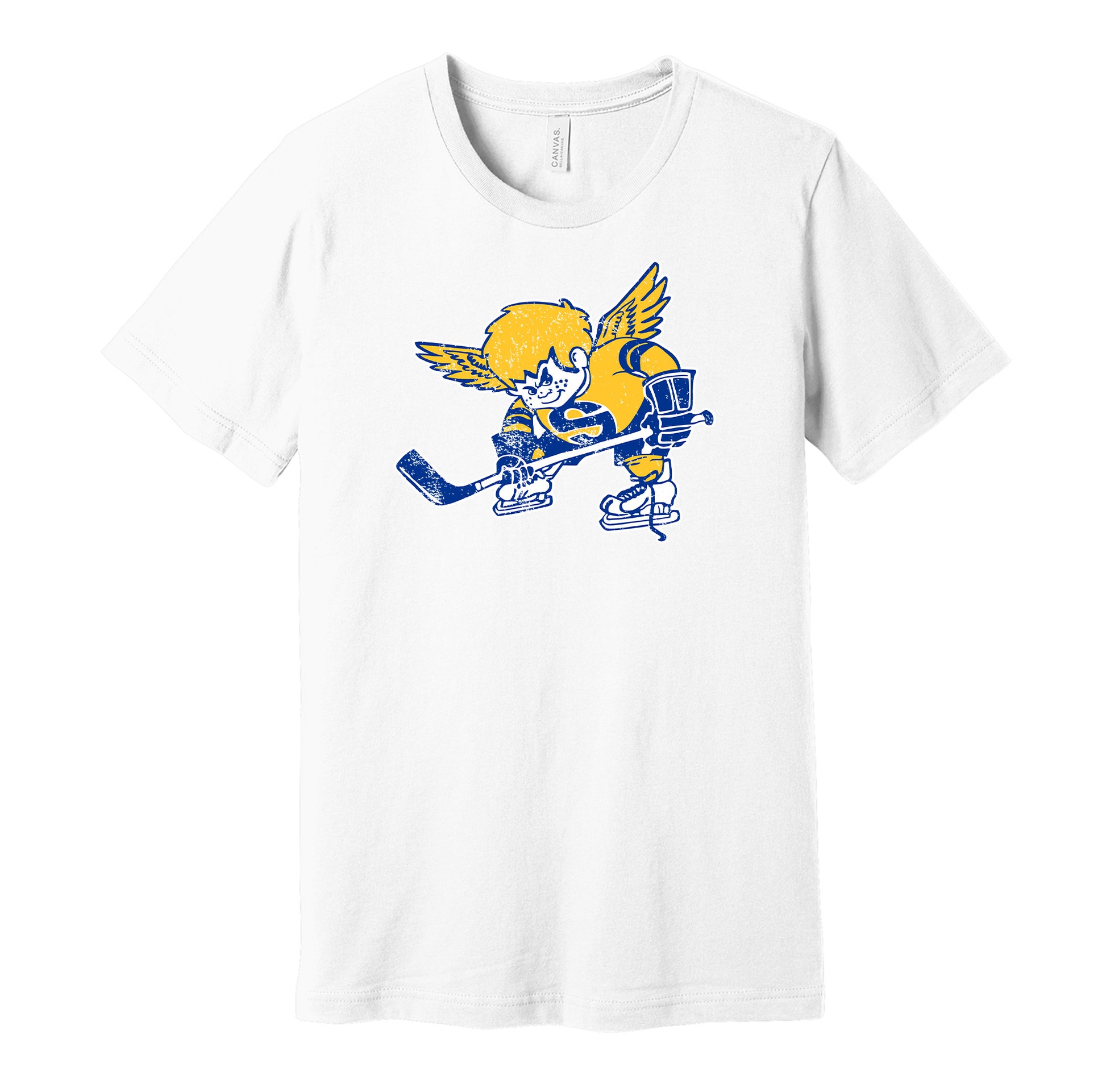 minnesota fighting saints WHA retro throwback white shirt