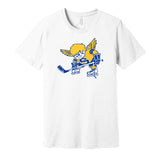 minnesota fighting saints WHA retro throwback white shirt