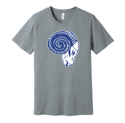 cleveland rams 1930s retro throwback grey shirt