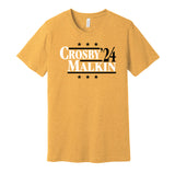 Crosby & Malkin '24 - Pittsburgh Political Campaign Parody T-Shirt - Hyper Than Hype Shirts