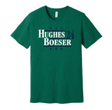 quinn hughes boeser 2024 vancouver canucks retro green shirt
