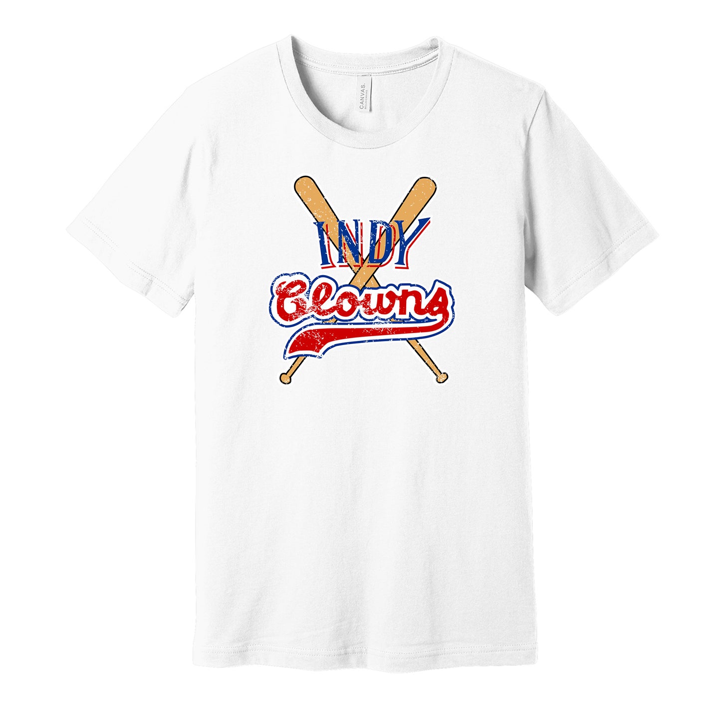 indy clowns negro league fan white shirt